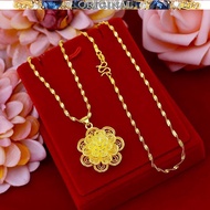 916 real gold necklace female models European gold necklace jewelry jewelry pendant female clavicle chain in stock
