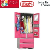 Zooey Lucky Star 2 Drawer Cabinet/Wardrobe/Clothes Organizer-SD