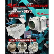 Hipower Racing Yamaha Lc135 / Y15ZR Racing Ceramic Block Set 65mm +4