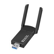 เครือข่าย Wi-Fi USB ไร้สายการ์ด650Mpbs ตัวรับสัญญาณ Wifi เสาอากาศคู่หมุนได้180องศาสำหรับ PC Windows Vista/xp/ Win7/8/10/11
