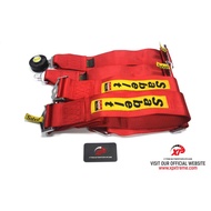 SAFETY BELT 3.00" 4POINT QUICK RELEASE SABELT RED