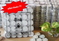 🔥 ฟรีค่าจัดส่ง 🔥 Tealight Candle ทีไลท์ เทียนถ้วย เทียนสปา เทียนทีไลท์ Tealight เทียนอุ่นอาหาร เทียน