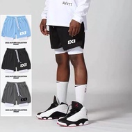 3X3 American Basketball Shorts Men's Fake Two-Piece Fitness Training Three-Point Pants Summer Quick-