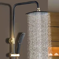 Hand Held Shower Set Universal Nozzle Shower Hand Spray Simple Wall-Mounted Shower Shower Head Bath Black Gold Hand-Held Nozzle/Black shower head bathroom accessories