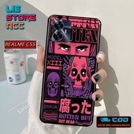 Latest REALME C55 Fashion Case AESTETIK GAME OVER Casing Hardcase Kesing Casing Sarung hp Cover Back