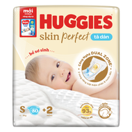 Tã/bỉm dán Huggies Skincare S80 +2 Miếng