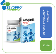 Sakatonik Vitamin C-500mg Plus 30 tabs EXP: 10/2024; SAKATONIK Vitamin D3-1000 IU 90 tabs EXP: 10/2024