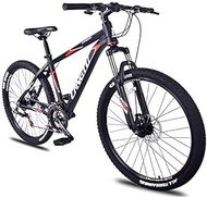 Fashionable Simplicity 21-Speed Mountain Bikes 26 Inch Aluminum Frame Hardtail Mountain Bike Kids Adult All Terrain Mountain Bike Anti-Slip Bicycle (Color : Red)