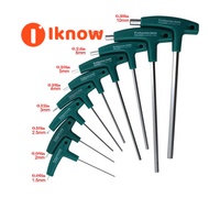 I Know Cờ Lê Lục Giác Trong 9 Cái/bộ 1.5-10Mm/Tuốc Nơ Vít Lục Giác Có Tay Cầm Chữ T/Cờ Lê Allen/Cờ L