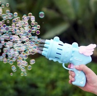 Mainan Dream Bubble Gun Angel Sayap Gelembung Sabun Tembakan Balon Gatling Anak Elektrik