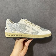 🤩必備小髒鞋🤩 復古銀閃亮片麂皮做舊百搭休閒板鞋 | Golden Goose Ball Star Glitter Suede Casual Sneakers|