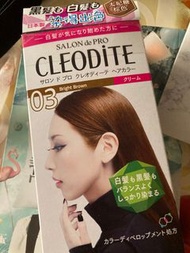 Salon de PRO Cleodite 03 Bright Brown 混合染髮乳霜 太妃糖棕色 日本韓國泡泡染髮劑