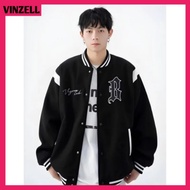 Baseball Jacket BIG Size (S - 6XL) B LOGO (CUSTOMIZED INITIALS) (Screen Printed) Varsity Jacket A TO