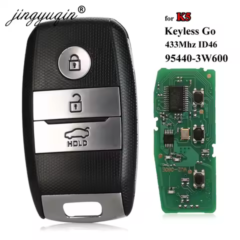 jingyuqin Keyless Go Car Full Smart Remote Key for KIA K5 KX3 Sportage Sorento P/N 95440-D9510 433Mh