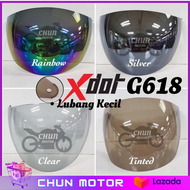 Visor for Motor Helmet Model XDOT 618 (READY STOCK)-Lubang Kecil