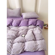 LiLi Angel velvet felt duvet cover set, soft, warm, cute pattern, standard duvet cover set