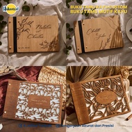 Custom Wooden Wedding Guest Book Custom Wooden Wedding Book/ Wooden Motif Guest Book/