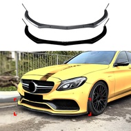 For Mercedes-Benz C-Class W205 S205 2015-2022 C63 AMG Air Knife Front Lip, Front Splitter, Spoiler