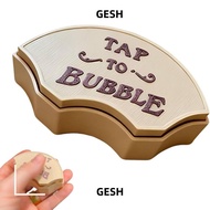 GESH Press-Type Fingertip Toy, Fan-Shaped Handheld Tap to Bubble Clicky Fidget Button, Hot Stress Re