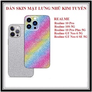 Glitter back skin sticker for Realme GT Neo 6 GT Neo 6 SE Realme 10 Pro Realme 10S 5G Realme 10 Pro 