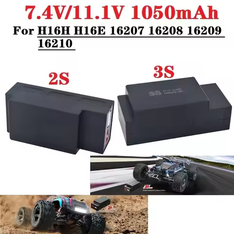 Original Lipo battery 2S 7.4V /3S 11.1V 1050mAh For MJX Hyper Go H16H H16E 16207 16208 16209 16210 B