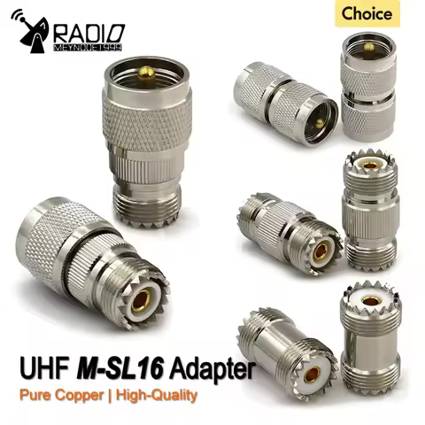 SO239 PL259 Connector UHF to UHF Male Female Straight Connector UHF Female to Female Adapter for Rad