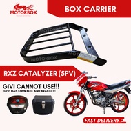 YAMAHA RXZ CATALYZER 5PV REAR BOX MONORACK BOX CARRIER BRACKET KAKI TABAK HEAVY DUTY PVC KOTAK BESI 