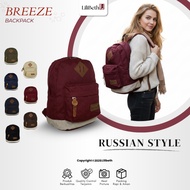 Lilibeth Women's Mini Backpack BM05 Premium Canvas 2 Compartments Strong Strap Adjustable 21x11x27 c