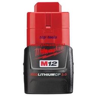 雲尚優品 Milwaukee米沃奇M12鋰電池原裝全新高輸出紅鋰鋰電池3.0/4.0/6.0A諮詢下標