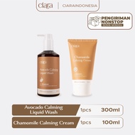 Ciara Avocado Calming Liquid Wash X Chamomile Calming Cream Penghilang Bekas Luka Bekas Luka Krim Pe