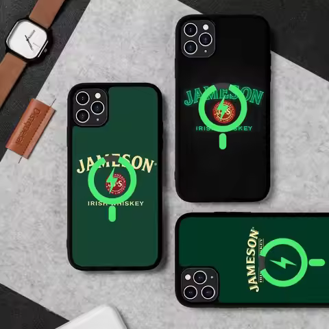 Jameson Logo For Magesafe Magnetic Wireless Phone Case For iPhone 17 Pro Max Air 13 12 Mini 16 15 14