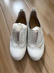 Recipe 白色雕花鞋 日本製造 24.5碼