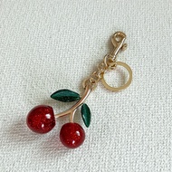 Suitable for Coach  Laurel Hobo Bag Cherry Pendant High-end Pendant Key Chain Accessories School Bag