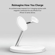 Belkin 3 In 1 Wireless Charging Pad With Magsafe Black_ Black