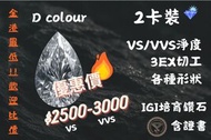2卡 D色 VS2 實驗室鑽石 CVD培育鑽石｜Pear Cut｜IGI證書｜完美車工 EX｜HK$2500震撼價