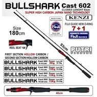 KENZI BULLSHARK 602 BaitCasting Hollow Carbon 6-14lbs 7-15lbs 8-17lbs 10-20lbs HX