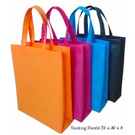 Ukuran  30x40x10 cm 12 Pcs Lusinan Tas Kain Spunbond Untuk Kantong Belanja, Goodie bag , Souvenir, Snack , Tempat kado Ultah/Hajatan, Tahlilan, Sembako, Kotak Nasi , Paperbag Kain , Godybag , Thinwall , Mika Bento , Sterofom , Box Kfc , Pengganti Plastik