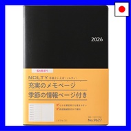 NOLTY Planner, 2026, April Start, A5, Weekly Refle 3, Black, 9627