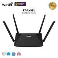 ASUS RT-AX53U AX1800 Dual Band WiFi 6 (802.11ax) Extendable Router supporting MU-MIMO and OFDMA tech