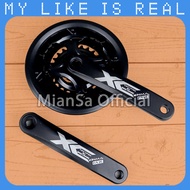 MianSa Gigi Crank Sprocket Sepeda Aluminium 24T 34T 42T 7/8 Speed MX