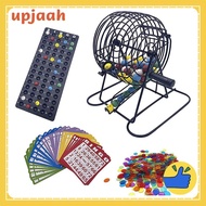Deluxe Bingo Game Set with 6 Inch Bingo Cage, Bingo Master Board,75 Colored Balls , 50 Bingo Cards, 