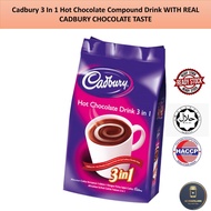 Cadbury 3 In 1 Hot Chocolate Compound Drink With Real Cadbury Chocolate Taste (15 Pack x 30G)