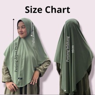 L14 Alwira.outfit jilbab instan size L by Alwira