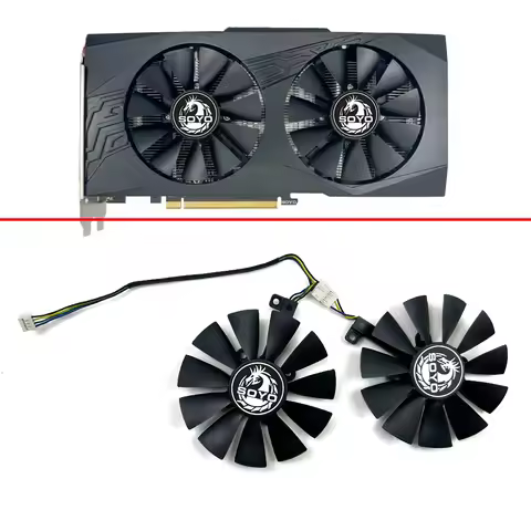 NEW Cooling Fan 87mm 4pin T129215BU RX580 GPU Fan For SOYO Radeon RX580 8G Graphics Cards Fans