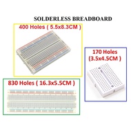 MB102 Solderless Mini / Medium / Large Breadboard 170 / 400 / 830 Holes Solderless Breadboard Arduin