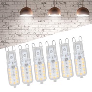 zoomfashion Haofy 6pcs G9 LED Bulb 5W Transparent Cover 22LED Dimmable Light for Ceiling Wall Table 