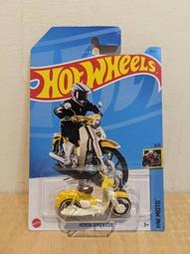~ 阿開王 ~ Hot Wheels Honda Super Cub 1/64 風火輪 本田重機 復古 黃