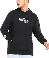 Mens Bmw Mms Statement Hoodie Casual Outerwear Casual Drawstring - Black - Size XXL