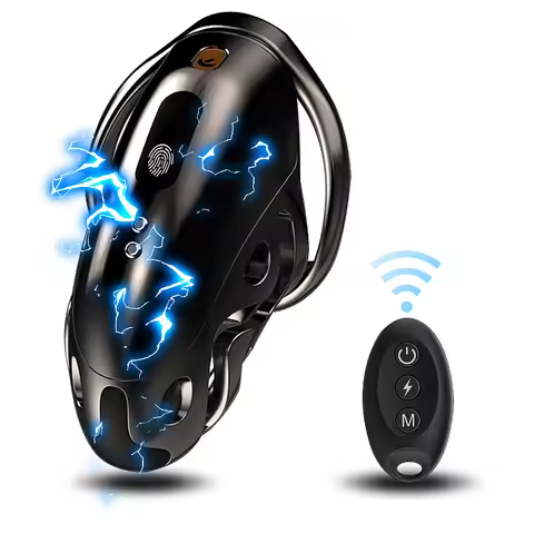 BDSM ABS Chastity Cage with Electric Shock & Remote App Control, Urethral Sound Cock Cage for Men Lo