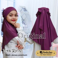 Vita viral hijab back ricis age 5-10 years beautiful quality hijab